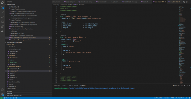Terraform project editing in Visual Studio